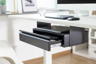 Allcam US022B Underdesk Laptop Storage Shelf & Sliding Drawer | eBay