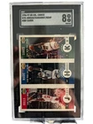 1996-97 Collector's Choice Michael Jordan / Hardaway / Kemp Mini-Cards SGC 8
