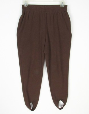 brown stirrup pants