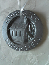 Albbruck-Schachen Wappen, Gußeisen, 9 cm Durchmesser