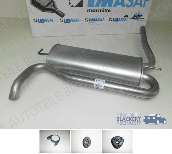 Imasaf ESD Auspuff Endtopf für Fiat Strada Pick-Up 1.3 D Multijet 2010--image