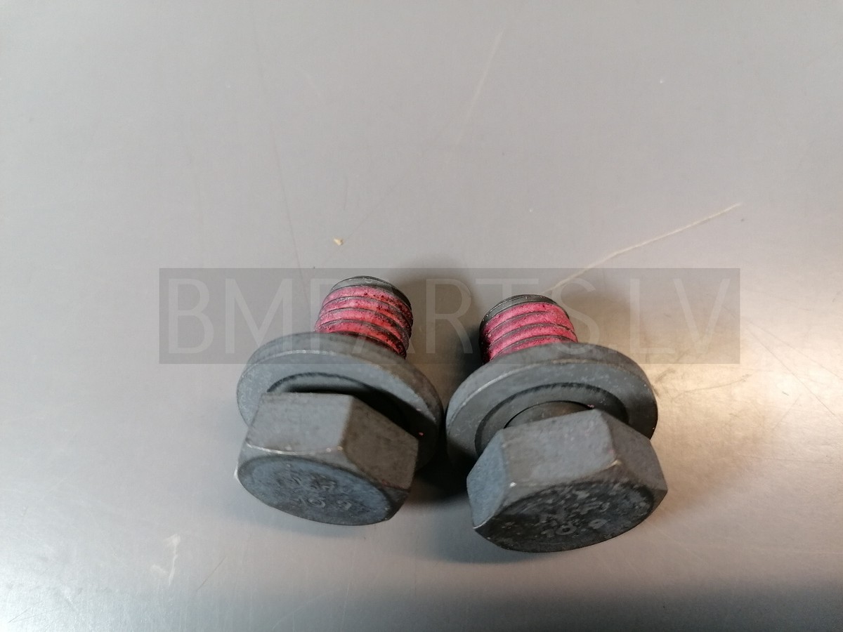 2x NEW GENUINE BMW E36 E34 E85 E86 HEX BOLT WITH WASHER FRONT 