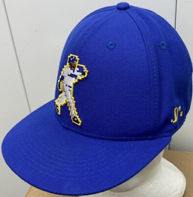 Ken Griffey Jr Bit Video Game Fitted Hat Cap Size Blue Yellow  Baseballism