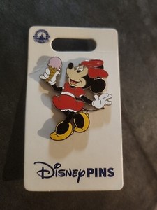 Disney Parks Minnie Mouse Holding Ice Cream Cone  Pin