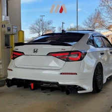 Smoked Lens LED Tail Lights For 2022-2025 Honda Civic 11th Gen Sedan Rear Lights