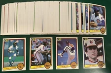 1983 Donruss SET BREAK singles - stars, Hall of Famers, rookies, base #1-220