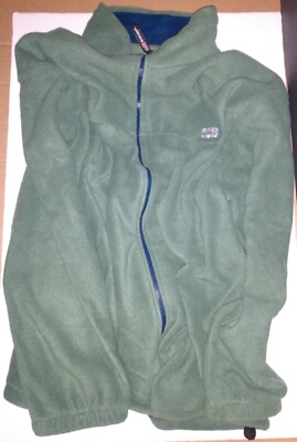 huck doll fleece jacket - small - forest green