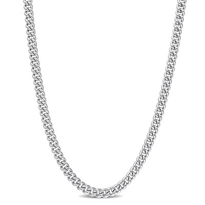 Amour Sterling Silver 4.4mm Curb Link Chain Necklace - 16 in.