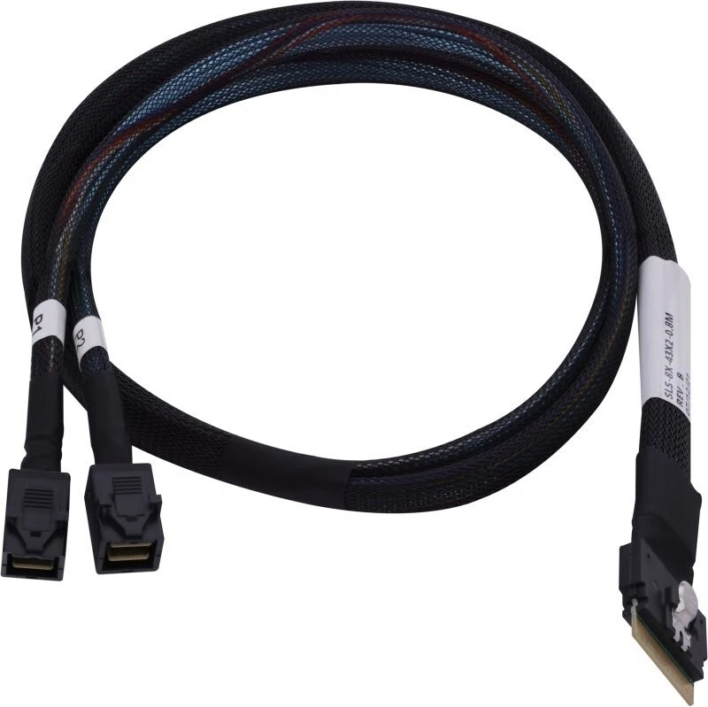 760884158616 Adaptec Kabel SFF8654 -> SFF8643 2xMSAS intern 0.8m 