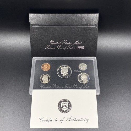 1998 Silver Proof Set U.S. Mint Original Government Packaging OGP COA🔥! - Picture 2 of 6