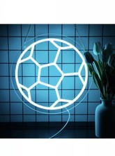 Soccer Neon Sign, Dimmable LED Neon Signs for Wall Decor, Football LED Neon 