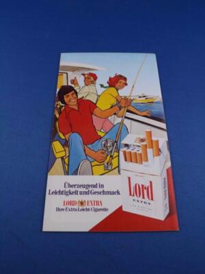 BAVARIA GERMANAIR BROCHURE PLANES AIRPLANE FLYING TRAVEL LORD EXTRA CIGARETTE AD