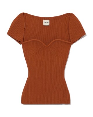 khaite ista top sienna XS Ribbed Knit