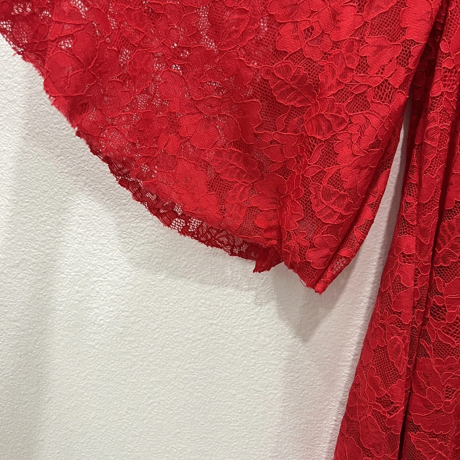 VALENTINO FRANCESCAS ABITO DONNA PIZZO ROSSO CLASSICO CORE PICCOLO ROSSO CAPPUCCIO EQUITAZIONE TG M