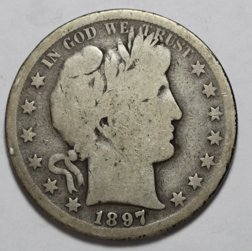 1897 S Barber Half Dollar M347