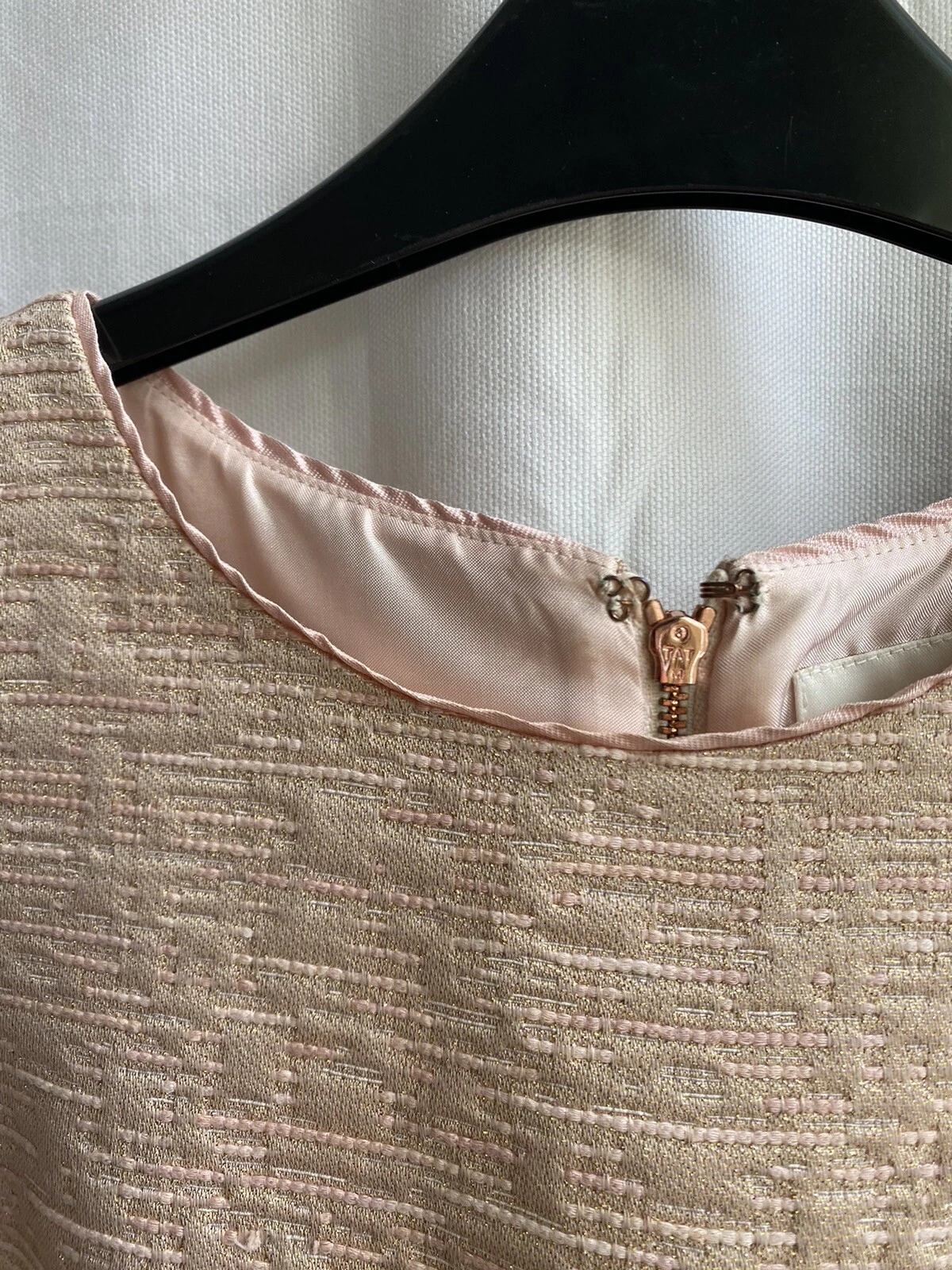 ABITO SMANICATO ROSA E ORO KATE SPADE PARTY TAGLIA US 4 UK 8 N0:26