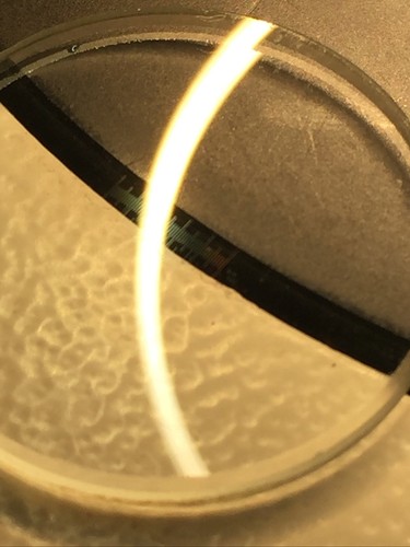 Microscope Glass Micrometer Reticle Round 20mm 0-50 50 Divs. For 23.3mm Eyepiece - Picture 4 of 10