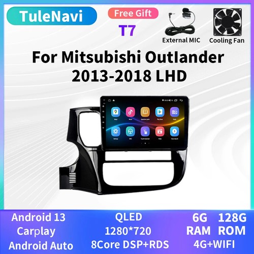 For Mitsubishi Outlander 3 GF0W 2013-2018 Car Radio Carplay Stereo Screen GPS 4G - Foto 16 di 40