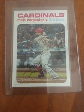2020 TOPPS HERITAGE #370 MATT CARPENTER SP/LP WHITE BORDER #/50 CARDINALS