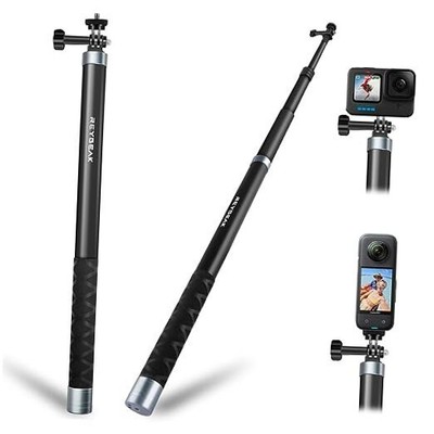  Extension Selfie Stick Long Pole Invisible (106inch/270cm), Light 106in/270cm
