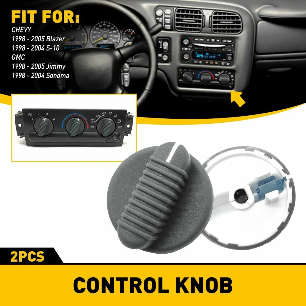 2PC Climate Control Knob AC Heater For 1998-05 Chevy Blazer S10 GMC Jimmy  Sonoma | eBay