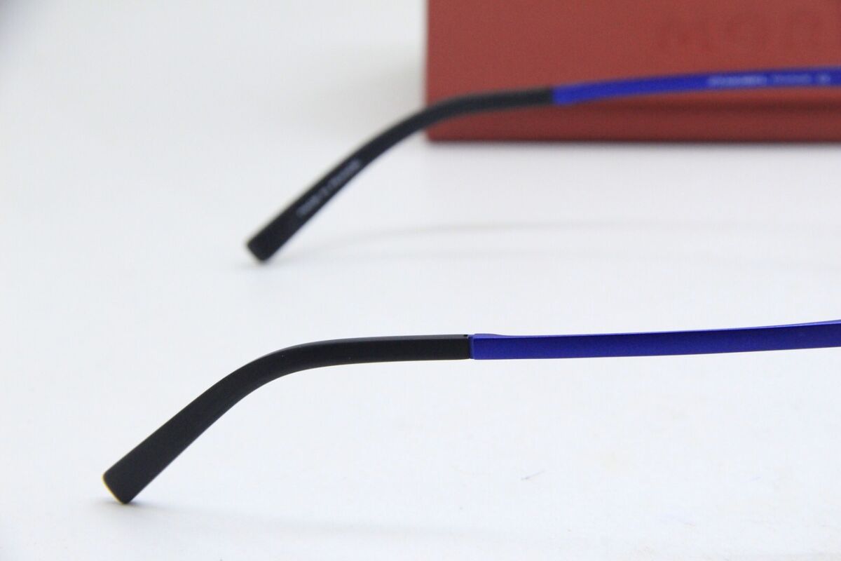 NEW MOREL OGA 10143O GB05 GUNMETAL BLUE AUTHENTIC EYEGLASSES NEW MOREL OGA 10143O GB05 GUNMETAL BLUE AUTHENTIC EYEGLASSES