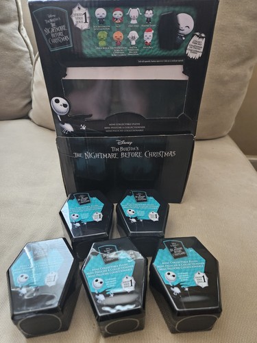 Disney Tim Burtons The Nightmare Before Christmas 3,5 Zoll Plüsch Überraschung 5 Stück