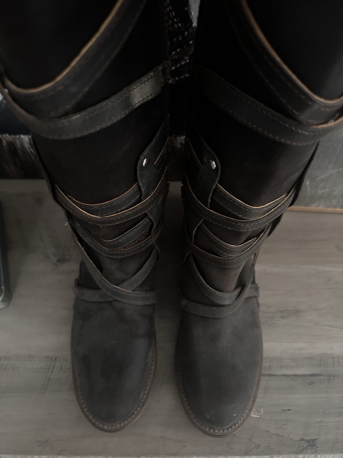 FREEBIRD boots RYLIE color BLACK SUEDE || SIZE 8. (NEVER WORN) NO BOX ...