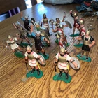 Vintage 1963 Marx Warriors of the World Viking /roman Figures x 14rare
