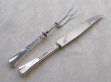 *RAR* Jezler Modell Renaissanse seltenes 2-tlg. Tranchierbesteck in 800er Silber