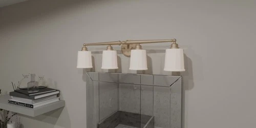 Quoizel CEC8632 Cecilia 4 Light 32"W Bathroom Vanity Light - Bronze - Picture 4 of 5