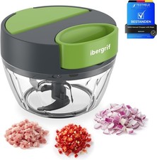 Ibergrif M502 Tritatutto Manuale a Corda, Trita Verdure Manuale Multifunzionale