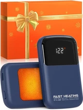 2 Pack Rechargeable Hand Warmers With Thermochromic Card Blue Gift For All Se...