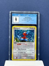 Retired Blue Label Pokemon Porygon2 EX Unseen Forces 12/115 Holo CGC 9 Mint