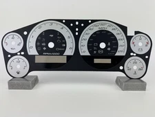 US Speedo Silver Gauge Face for 2007-2013 Chevy & GM Truck/Suv Clusters (Gas)