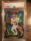 2024 Panini Select - Premier Level Bo Nix #117 Orange Shock Prizm /399 (RC)