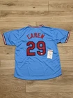 Rod Carew Signed Custom Minnesota Twins Jersey JSA COA MLB HOF