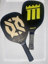 Onix Recruit Monarch Set of 2 Pickleball Paddles Rackets Wooden Black