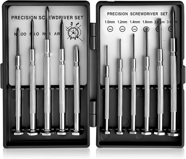 11-Teiliges Schraubenzieher Set, Uhrenwerkzeug Set,Feinmechanike Schraubendreher-image