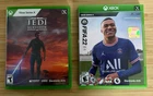 Microsoft Xbox Series X 2x Game LOT  Star Wars Jedi Survivor & FIFA 22  *TESTED*