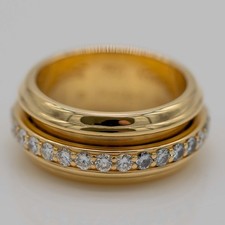Piaget Possession Ring 750/18K Gelbgold Diamanten ca. 1ct F/VVS2 Gr. 55 Papiere