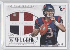 2014 National Treasures Rookie NFL Gear Materials Quad 99/99 Tom Savage i6j