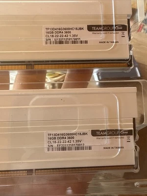 32GB DDR4 3600 CL16 listing on ebay