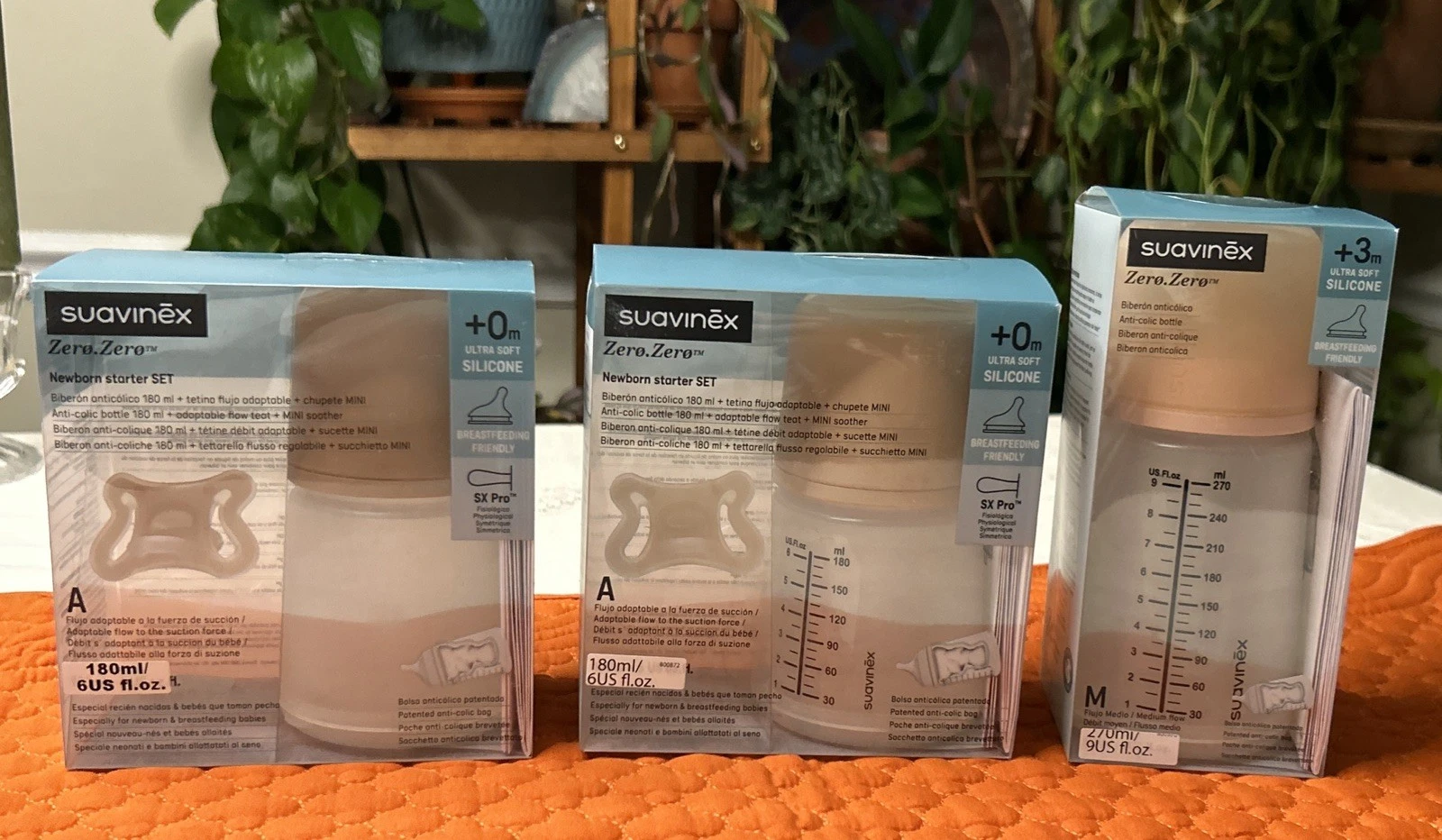 Bundle of 3 Set-Suavinex Zero Zero Anti Colic Baby Bottle - See Description -