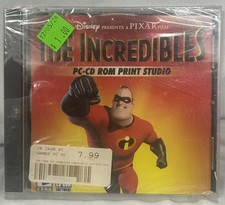 Disney's The Incredibles PC-CD Rom Print Studio NEW SEALED Pixar Windows XP