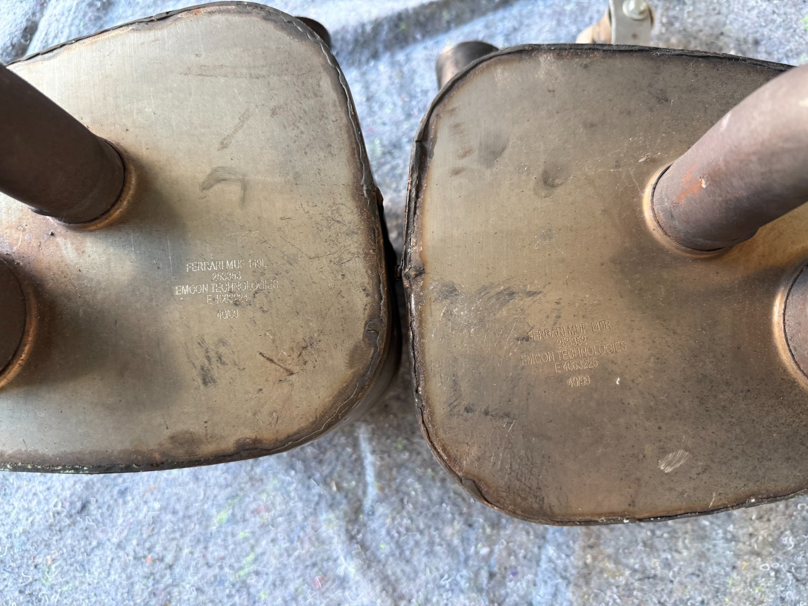 Ferrari Dual Muffler 149L (Left & Right) - Part#253353