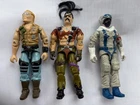 Hasbro G.I. Joe Action Figure Vintage Cobra. Three figure lot