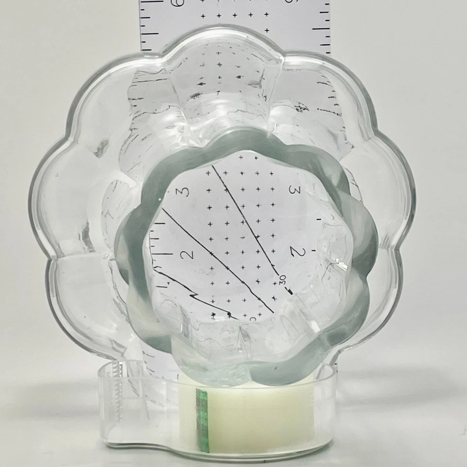 Jarrón - Vidrio transparente contemporáneo de 6" de espesor - Ashland Foto 4 de 4