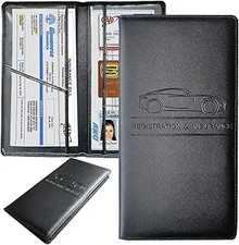 Car Registration and Insurance Holder, Black Registration Insurance Card Holder,