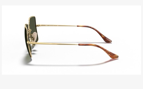 Ray-Ban Sunglasses RB1971 Square Reverse 9147/31 54/9 Women's Gold/ G-15 Green - Picture 3 of 17